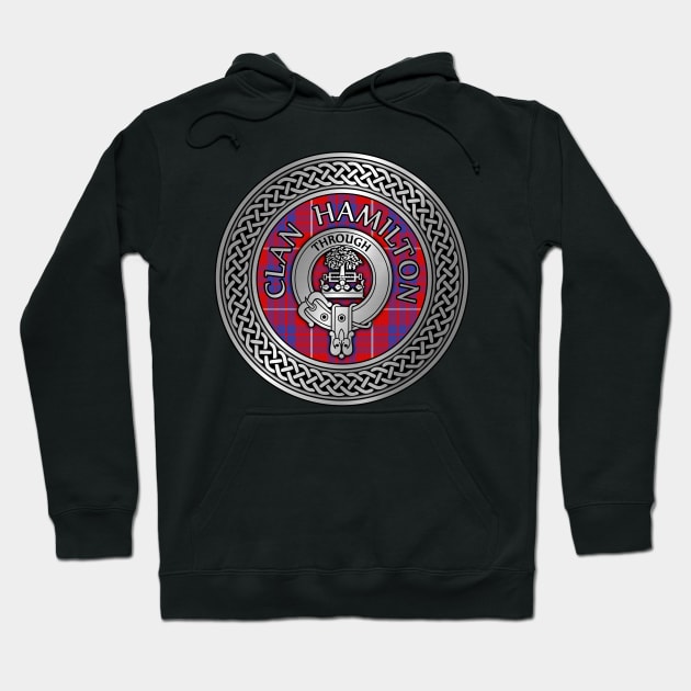 Clan Hamilton Crest & Tartan Knot Hoodie by Taylor'd Designs